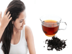 Как ополаскивать волосы чаем?