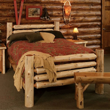 Создание дизайна спальни в деревянном домике