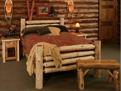 Создание дизайна спальни в деревянном домике