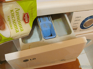 Как очистить стиральную машину лимонной кислотой